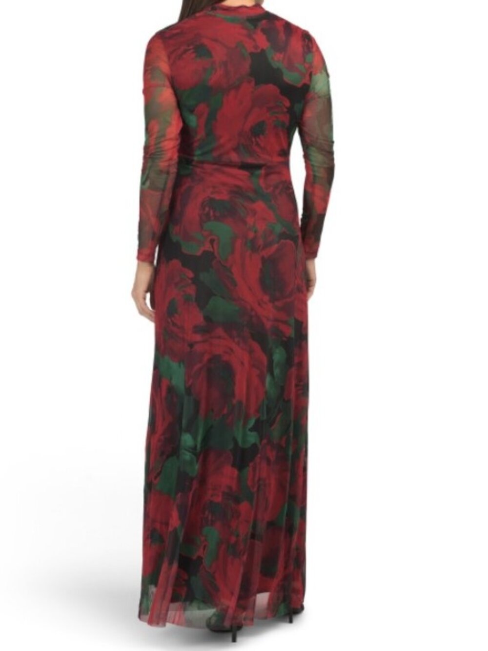 ANNE KLEIN Twist Front Floral Printed Gown. Size 6 - Picture 2 of 2